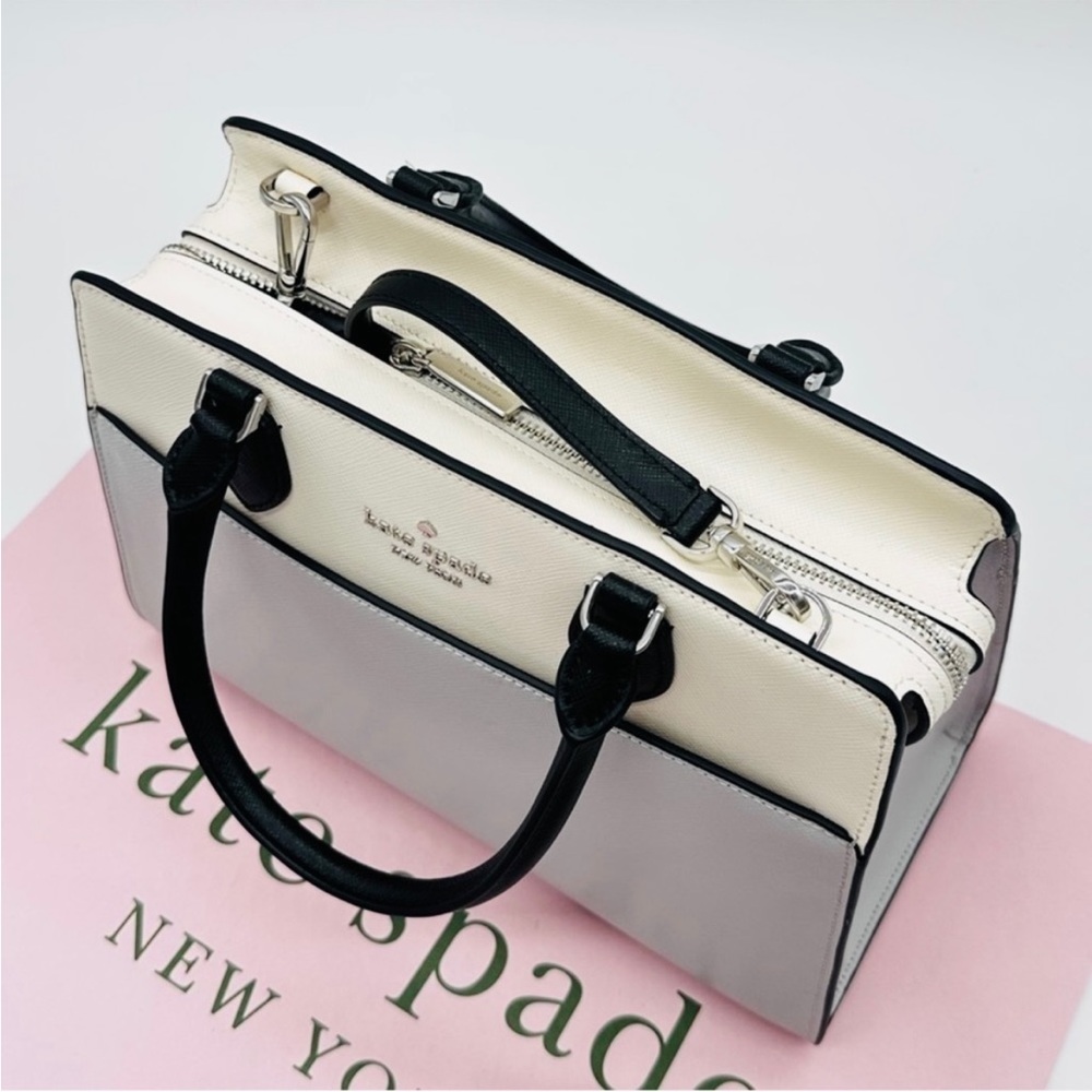 Kate Spade Madison Saffiano Leather Medium Satchel Bag& Large Slim Bifold
Wallet - Picture 9 of 15